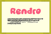 Rendro Bubble Display Font + Icons, a Sans Serif Font by Side X Side Studio (Thumbnail 7 of 7)