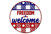 Patriotic Welcome Sign SVG Bundle, an Object Graphic by EllaMaiyaali (Thumbnail 6 of 7)