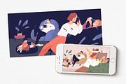 Family gadget addiction concept, a Technology Illustration by Good Studio (Thumbnail 1 of 3)