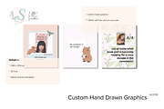 Cute Instagram Templates, a Social Media Template by Little Creative Scribbles (Thumbnail 2 of 5)
