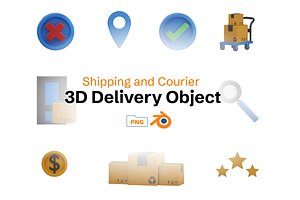 3D Delivery & Logistics Pack, a 3D by Dudukbersama