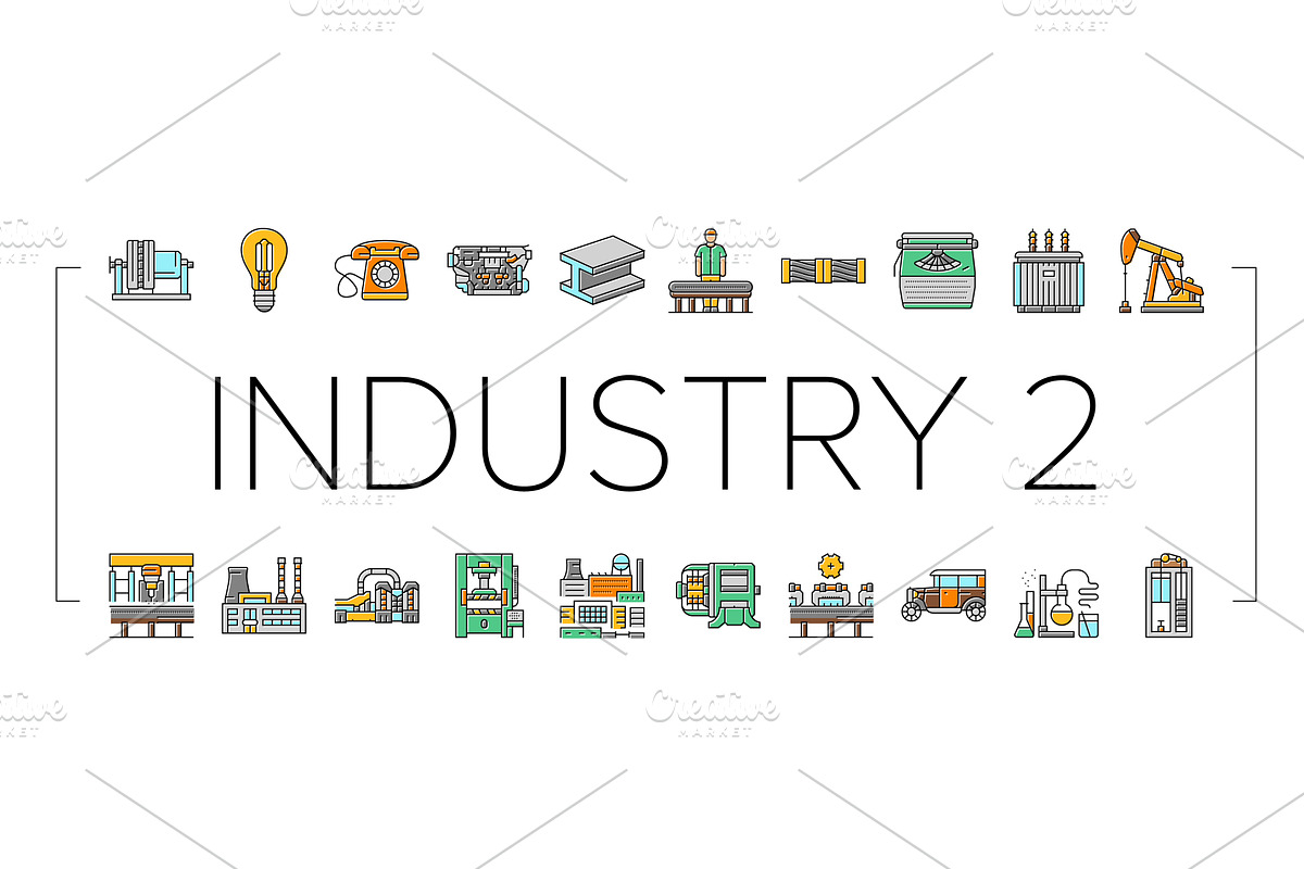 industry 2.0 automation robotics, an Illustration by pikepicture