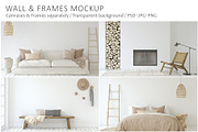 BOHO HOME Wall&Frame Mockups, a Poster Template by MyHomeMockups (Thumbnail 1 of 12)