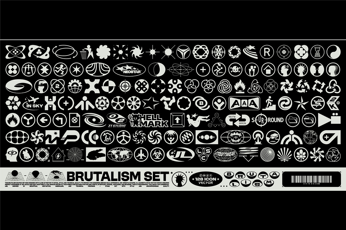435 BRUTAL VECTORS BIG SET, an Object Graphic by BonkiStudio (Photo 1 of 5)