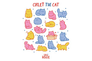 Ciklet The Cat, an Animal Illustration by SasiHouse