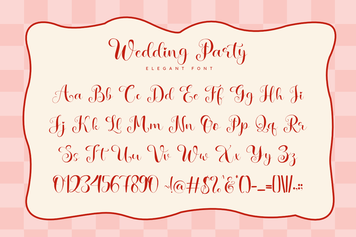 Wedding Party - Elegant Whimsical, a Handwritten Font by Letterayu Studio (Photo 6 of 6)