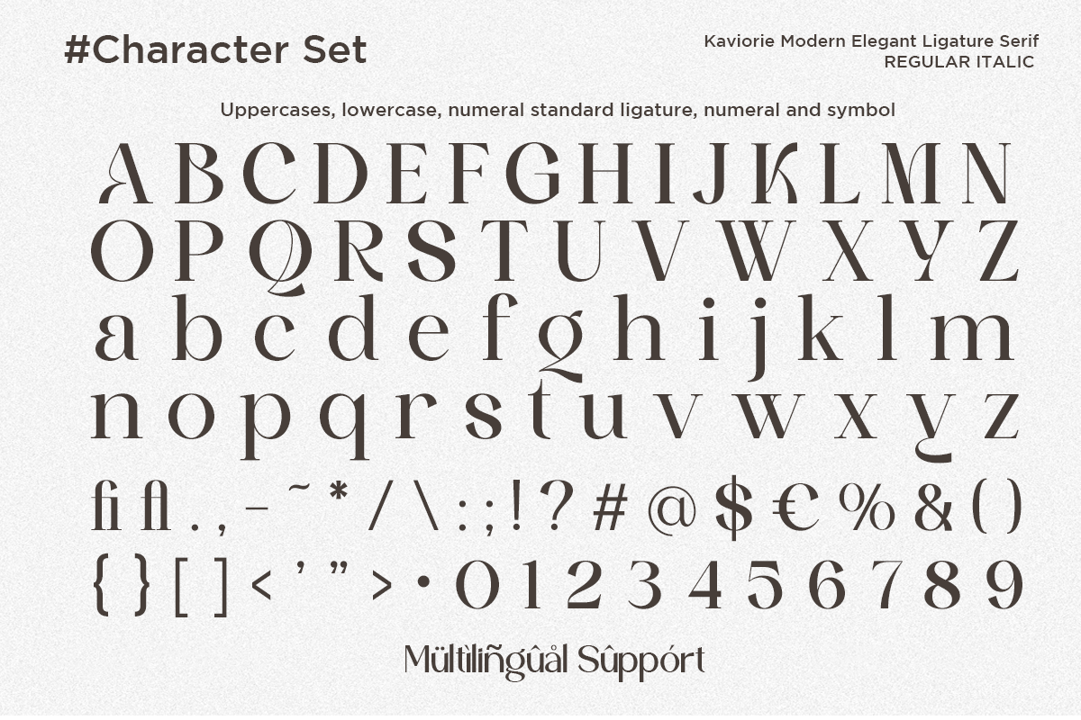 Kavorie - Luxury Ligature Serif Font, a Serif Font by Say Studio (Photo 10 of 11)