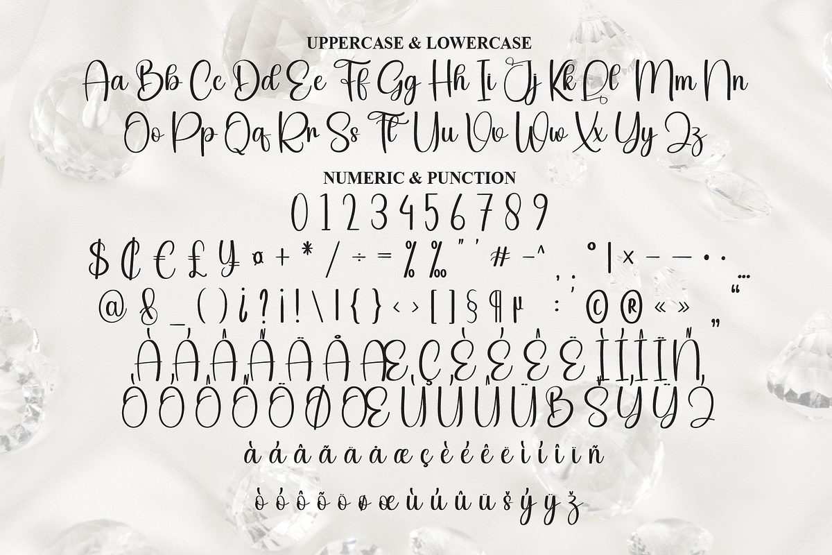 Rhinestone | Script Font, a Handwritten Font by Scratchones (Photo 7 of 9)