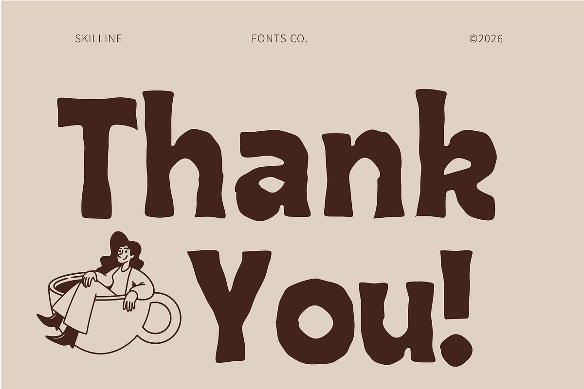 SFC Grina - Chunky Display Font, a Sans Serif Font by Skilline Supply Co. (Photo 8 of 8)