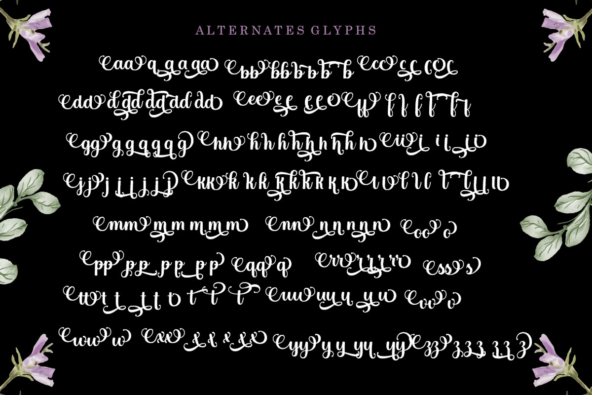 Bertha Script, a Script Font by Romiecreative (Photo 9 of 10)