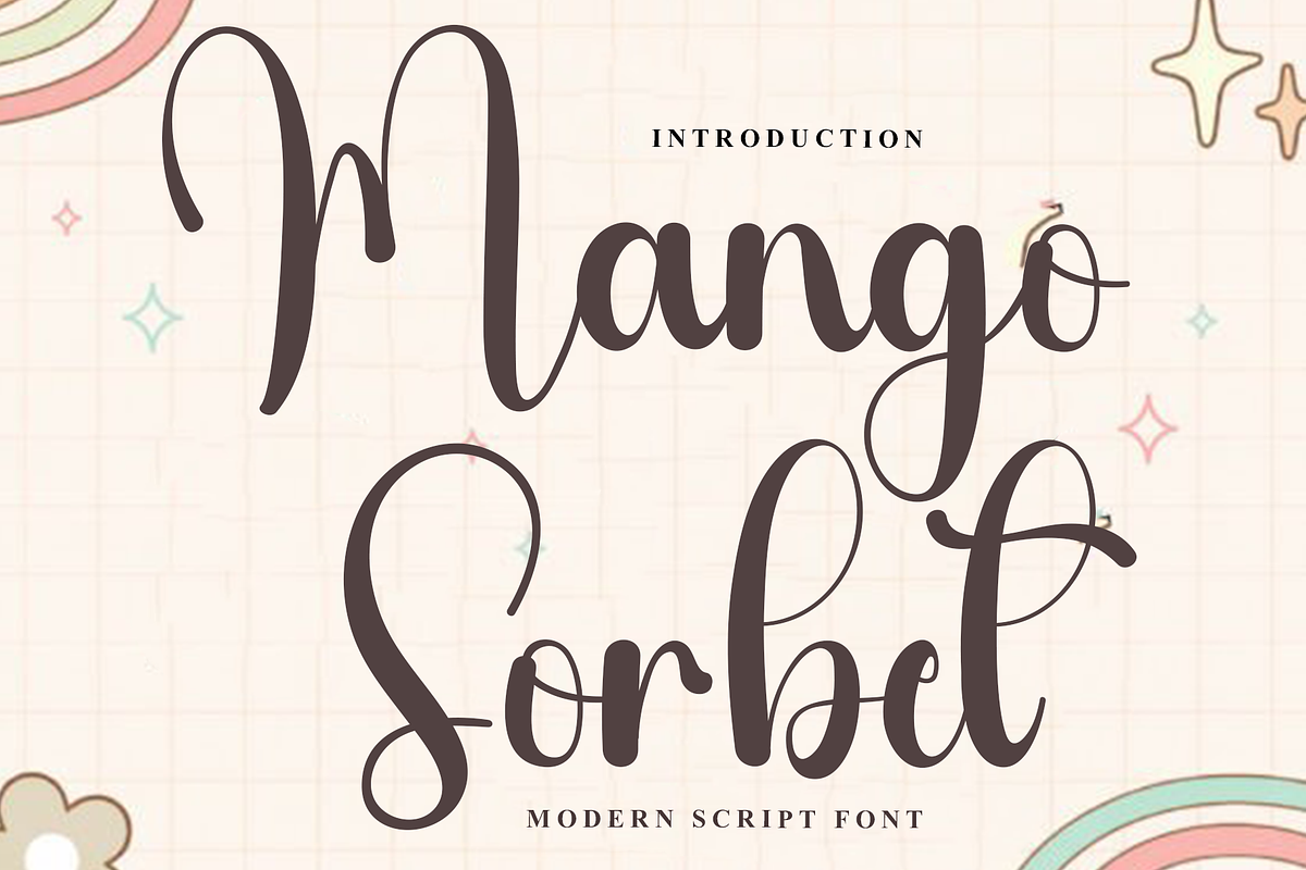 Mango Sorbet, a Handwritten Font by InermediaSTUDIO (Photo 1 of 8)
