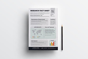 Research fact sheet | Word & Indesig, a Flyer Template by obayes (Thumbnail 2 of 3)