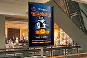 Halloween Party Poster Template, a Flyer Template by Vector beauty (Thumbnail 2 of 3)