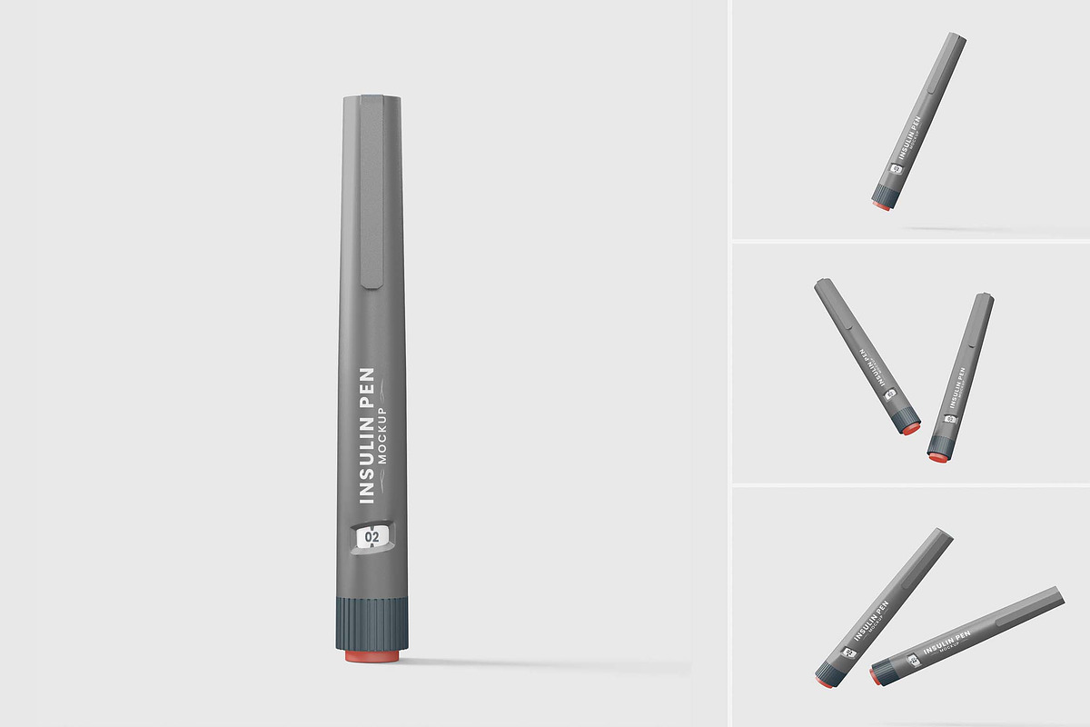 Insulin Pen Mockup Set, a Mockup by tiyasprabawa (Photo 1 of 5)