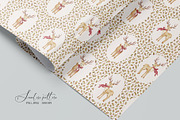 Retro Christmas deers pattern, a Pattern Graphic by SirenaArt (Thumbnail 6 of 12)
