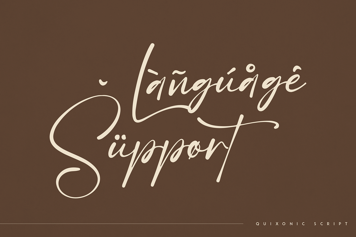 Quixotic - handmade script font, a Script Font by Only Fonts (Photo 9 of 10)