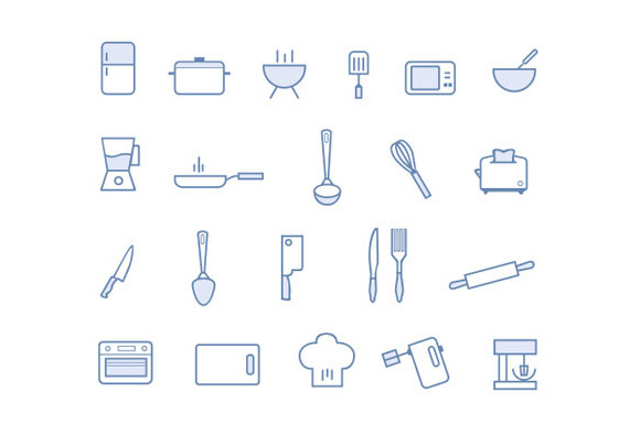 21 Kitchen Icons preview 2