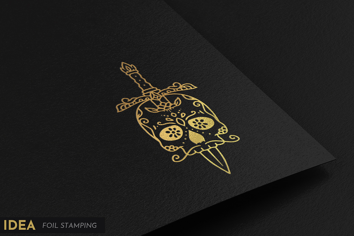 100 Decorative Vector Skulls, a Decorative Illustration by pixaroma (Photo 36 of 37)