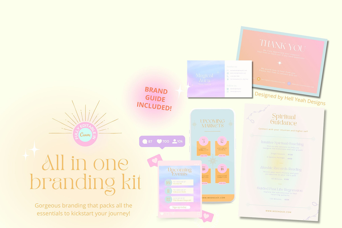 Magical Branding Starter Kit, a Branding & Logo Template by Hell Yeah Designs (Photo 6 of 20)