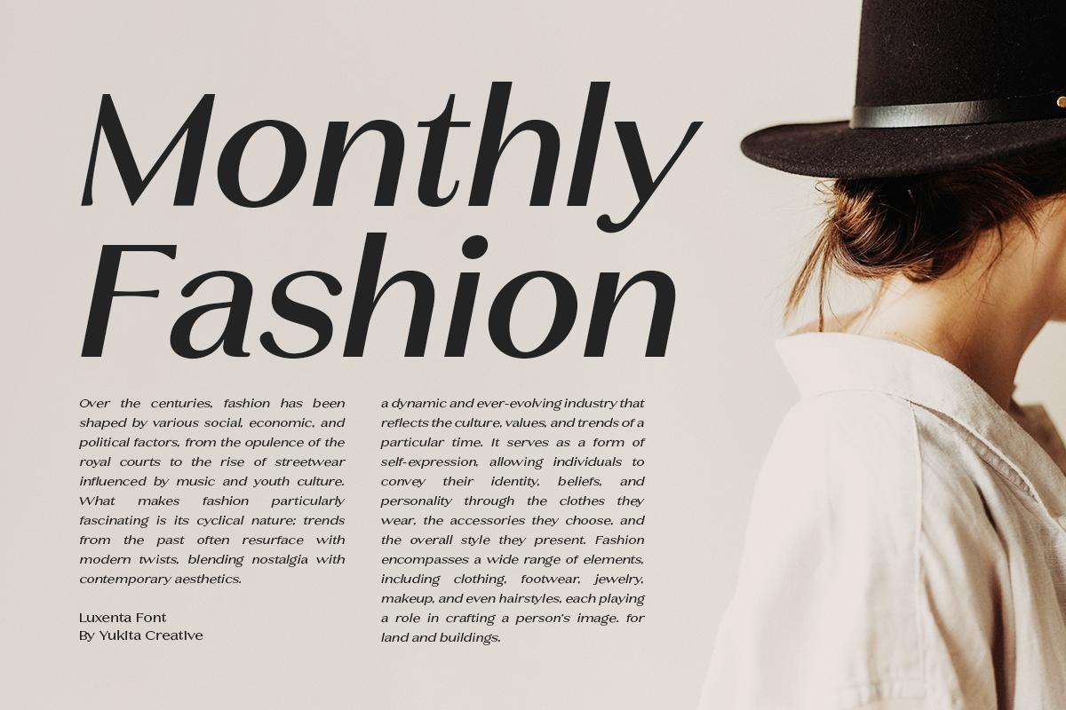 Luxenta - Elegant Sans Serif Family, a Sans Serif Font by Yukita Creative (Photo 12 of 14)