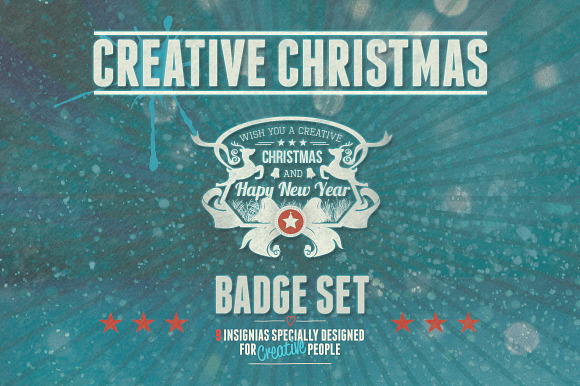 Creative Christmas Badges preview 3