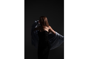 Woman with brown hair wearing a, a Person Photo by volodymyrshtun13795