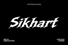 Sikhart | Heavy Metal Font