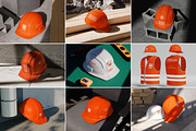 20+ Safety Helmet Mockups Bundle, a Mockup by Vitora Mockup (Thumbnail 1 of 14)