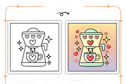 Cozy Girly Coloring Pages, a Decorative Illustration by Ink Gallery (Thumbnail 7 of 9)