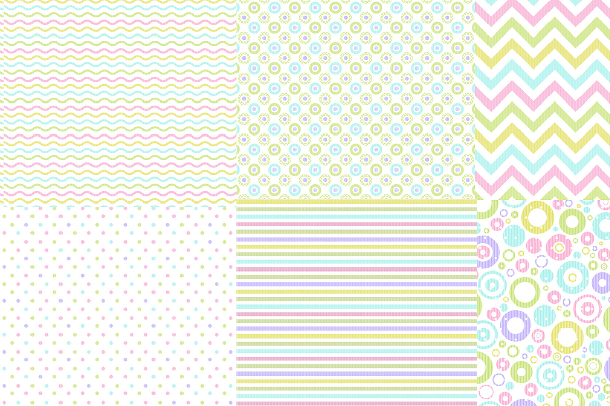 18 Easter/Springtime Pastel Papers preview 3