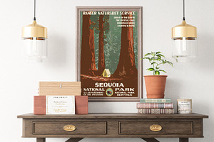 Sequoia National Park USA Poster