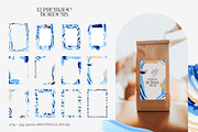 Abstract blue & gold Acrylic smears, an Object Graphic by Julie&Taily (Thumbnail 8 of 21)