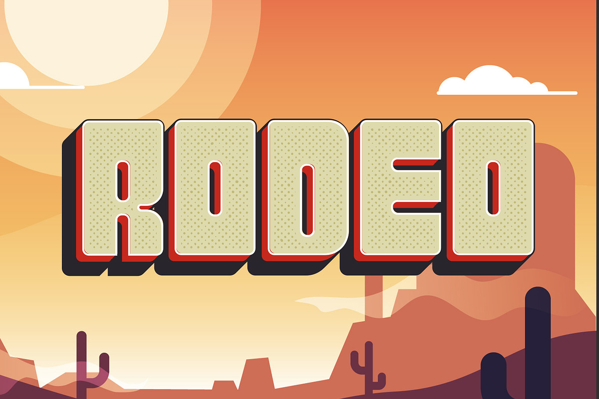 Retroblock | Bold Retro Typeface, a Script Font by rulihoki studio (Photo 3 of 5)