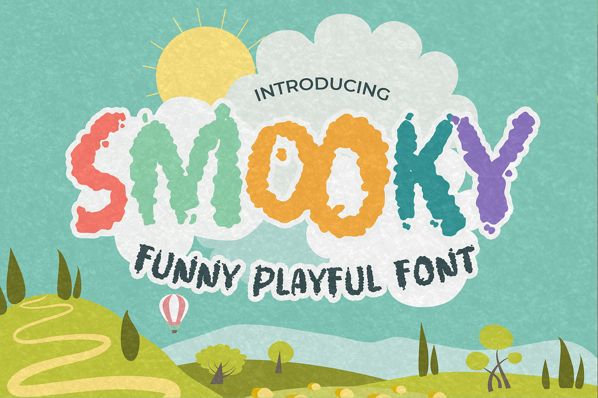 Smooky - Funny Playful Font, a Font by Gassstype (Photo 1 of 8)