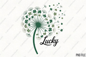 St.Patrick’s Day Dandelion Lucky PNG, an Illustration by CraftArtStudio