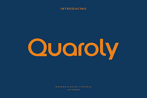 Quaroly - Modern Display Typeface, a Sans Serif Font by Letterna