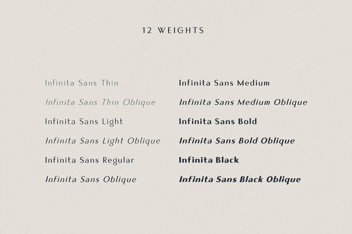 Infinita Sans - Elegant Typeface, a Sans Serif Font by HipFonts (Photo 3 of 10)