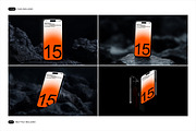 iPhone 15 Pro Mockup, an iPhone Mockup by Renderteam (Thumbnail 2 of 10)
