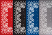 Bandanna print design set (vector), a Pattern Graphic by Bakhtiozin art graphic (Thumbnail 1 of 8)