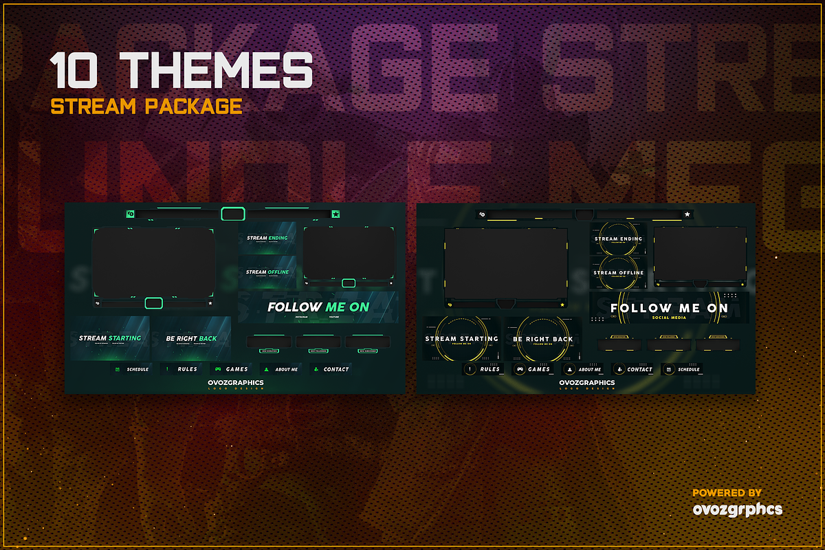 STREAM PACKAGE MEGA BUNDLE V2, a Social Media Template by Creathift (Photo 9 of 19)