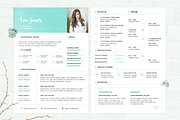 Resume/CV - Eva, a Resume Template by 3Angle (Thumbnail 1 of 5)