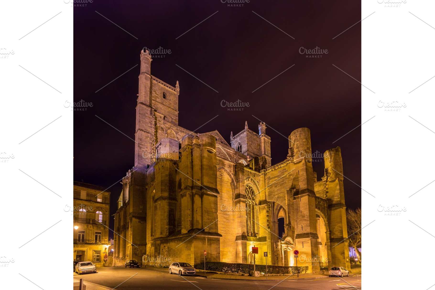Cathedral of Saints Justus and Pastor of Narbonne - France, an Architecture Photo by Leonid Andronov