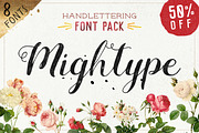 Mightype FontPack Handlettering, a Sans Serif Font by Adam Fathony (Thumbnail 1 of 5)