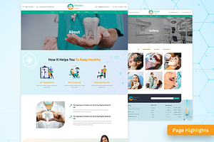 Odontic Care - Website Figma UI Kit