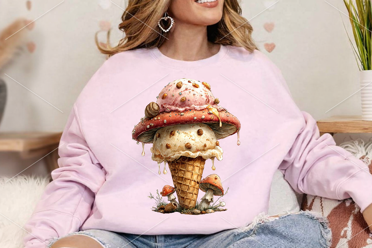Watercolor Quirky Ice Cream Clipart, a Seasonal Illustration by Canvas Craft (Photo 4 of 5)