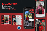 Hype Instagram Template - Blushix, a Social Media Template by Gibcreat (Thumbnail 1 of 4)