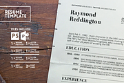 Blacklist Resume Template, a Resume Template by Fay Zodiac (Thumbnail 2 of 3)