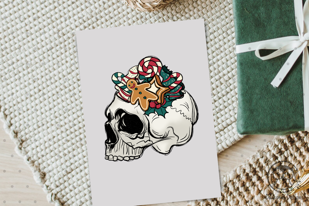 Skeleton Christmas Design Bundle, a Seasonal Illustration by Owlsome.Designs (Photo 3 of 8)