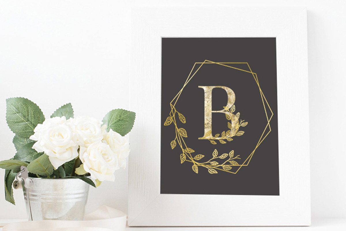 Gold Alphabet - Wedding Package, an Illustration by Anchors_and_Curves (Photo 4 of 6)