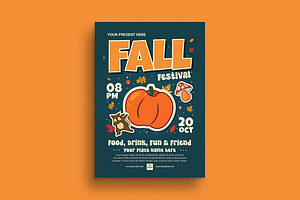 Fall Festival Flyer, a Flyer Template by megarez